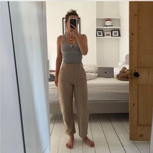 Banana Republic Tan Barrel Pants